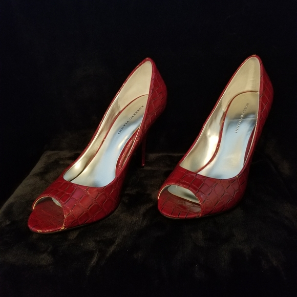 ROBERTO VIANNI Red Shoes Size 9 - Picture 3 of 8